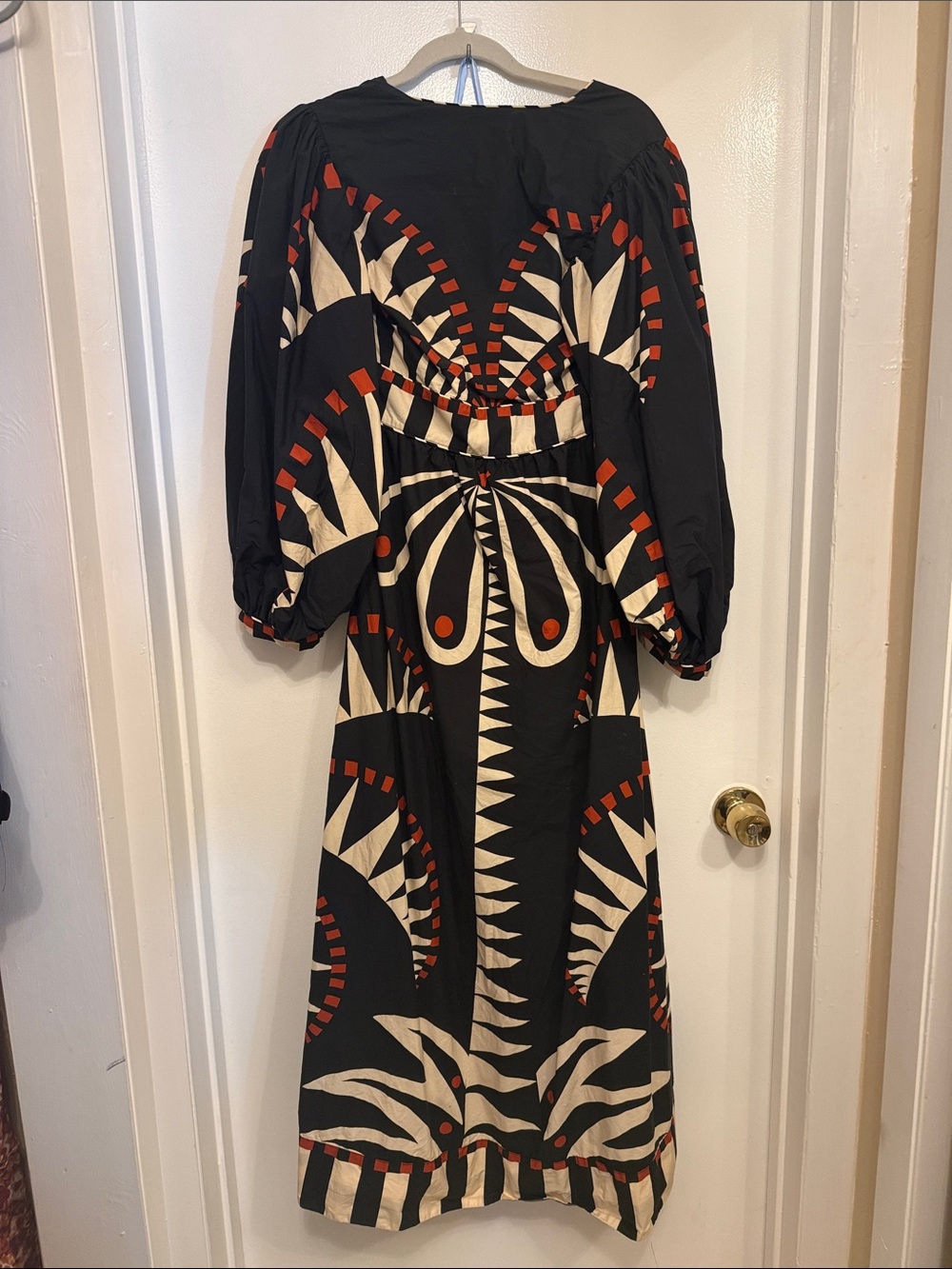 FARM Rio Black, Cream & Rust Graphic Maxi Dress - Picture 4 of 4